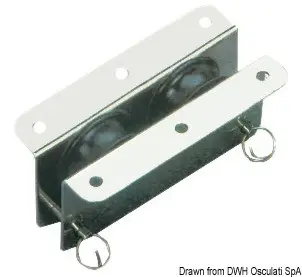 Bozzello incasso 1 puleggia 8x28 Pagamento Sicuro